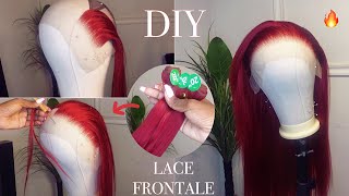 DIY COMMENT FAIRE UNE LACE FRONTALE 13x4 Tynah Beauty [upl. by Johanna719]