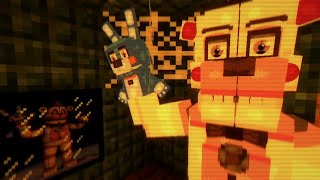 Minecraft FNAF Universe Mod Creative  The Hidden Underground Sister Location S4 14 [upl. by Pepe]