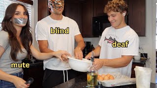 DEAF BLIND AND MUTE COOKING CHALLENGE [upl. by Huey]