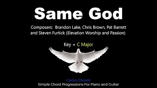 Same God  Key C Major  Chords [upl. by Milks]