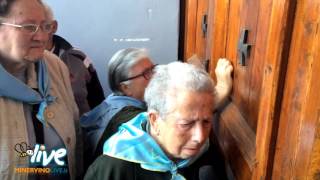 Ingresso dei Pellegrini di Minervino Murge al Santuario dellIncoronata di Foggia 2016 [upl. by Narrat]