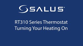 RT310 Series Thermostat  Turning Your Heating On [upl. by Charisse]