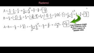 Razlomci mnozenje deljenje sabiranje oduzimanje [upl. by Frye]