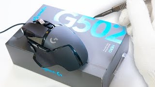 Logitech G502 Gaming Mouse Unboxing  ASMR [upl. by Simonne365]