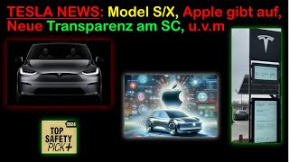 Tesla News Model S X Supercharger IIHS Apple ist draußen u v m [upl. by Sousa910]