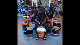 Fremont Street Experience The Pack drumline [upl. by Jerrine]