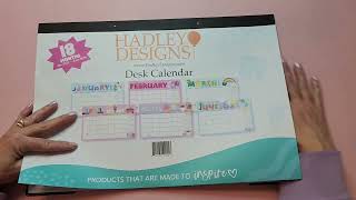 My Gifted Hadley Designs Doodle Large Desk Calendar [upl. by Risan]