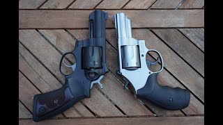 Ruger GP100 Wiley Clapp vs SampW Model 66 Combat Magnum [upl. by Kceb72]