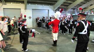 OSUMB 9 21 2013 Drum Major David Pettit performs the Three Knocks Ritual pregame OSU vs Florida A M [upl. by Ligetti316]