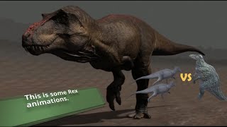 THE ISLE  SHANTUNGOSAURUS FIGHTING ACRO  REX NEW ANIMATION RECODEDINONERDS [upl. by Inga]