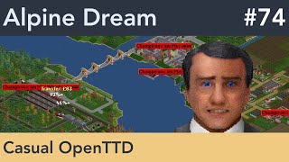 Deadly Gridlock  OpenTTD  Alpine Dream  74 [upl. by Fromma]