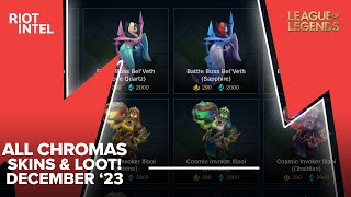 Blue Essence Emporium  December 2023 Full Lineup  The Largest Amount Of Chromas Ever Offered [upl. by Ocin]