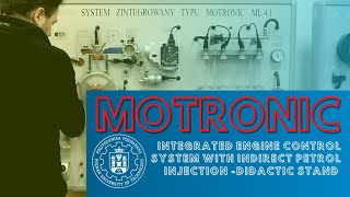 BOSCH Motronic indirect petrol injection system  Academic laboratory and measuring at PUT [upl. by Berkin]