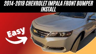 How To Replace 20142020 Chevrolet Impala Front Bumper  Part 2  Bumper Installation  ReveMoto [upl. by Ano]