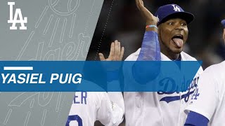 Yasiel Puigs 2017 Postseason [upl. by Arytal]