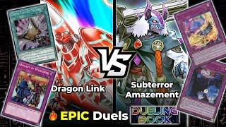 Subterror Amazement vs Dragon Link 🔥 High Rated Yugioh Top Decks 2021 Dueling Book [upl. by Kcaz]