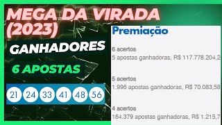 GANHADORES DA MEGA DA VIRADA 2023  Detalhamento das apostas ganhadoras [upl. by Yraeht668]