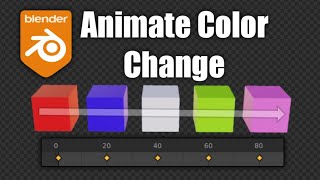 Blender 282 How to animate color change in blender [upl. by Laban]