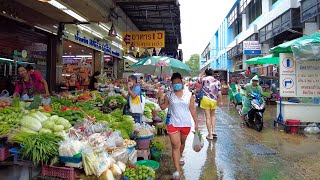 4K 🇹🇭 Walking in Heavy Rain amp Lightning in Bangkok  Summer Storm in Thailand 2023 [upl. by Aerdnaeel54]