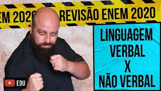 Linguagem Verbal e Linguagem Não Verbal – Revisão Enem com Prof Noslen [upl. by Margarita]