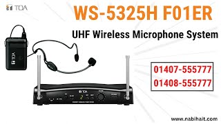 TOA UHF Wireless Microphone 🎙️ System WS5325H F01ER [upl. by Eentruok]