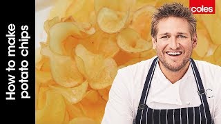 How to Make your Own Potato Chips at Home  Cook with Curtis Stone  Coles [upl. by Surazal]