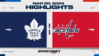 NHL Highlights  Malpe Leafs vs Capitals  March 20 2024 [upl. by Mcallister]