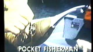 1979 Ronco Popeil Pocket Fisherman quotat KampBquot TV Commercial [upl. by Togram]