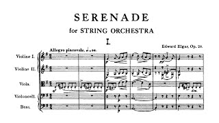 Elgar  Serenade for Strings Op 20 Score [upl. by Oakes]