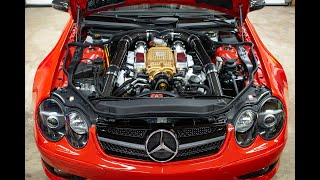 Walkaround and tour of custom Mercedes Benz SL55 AMG Sounds and looks insane [upl. by Garland430]