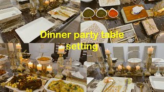 How To Set Party Buffet TableDinner or Lunch Table Setting Ideas part 5 [upl. by Landry]