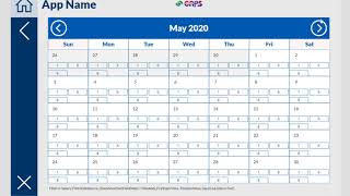 PowerApps Calendar View  With Data SharePoint [upl. by Aramaj415]