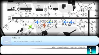 ATC  quotA tough day at JFK Towerquot  Visualization [upl. by Pizor]