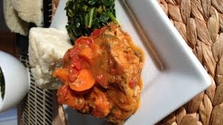 Tilapia curry Ugali and Sukuma Wiki [upl. by Katine848]