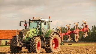 Fendt 826 ploegen 2014  Verplancke uit Wontergem [upl. by Allemaj]