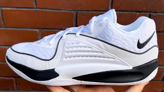 Nike KD 16 TB White Black Basketball Shoes [upl. by Ahsahs]