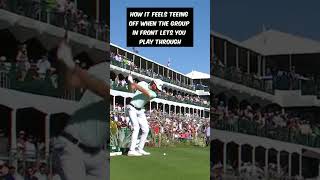 How It Feels Teeing Off When the Group in Front Lets You Play Through 🤣 golfhumor golfmemes [upl. by Talich]