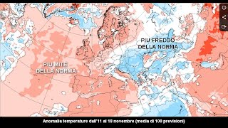 PIOGGIA e TEMPERATURE la tendenza METEO fino al 18 novembre 2024 [upl. by Heyde]