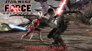 Star Wars The Force Unleashed Starkiller vs Shaak Ti [upl. by Anneis]