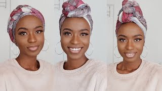 6 SIMPLE QUICK amp EASY WAYS TO STYLE 1 HEADWRAPTURBANHEADSCARF [upl. by Phonsa]