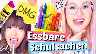 Schulsachen zum Essen 😱 5 Minuten DIYs  ViktoriaSarina [upl. by Nnylsoj]