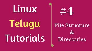 4 File structure and directories  Linux Telugu Tutorials [upl. by Lanod]