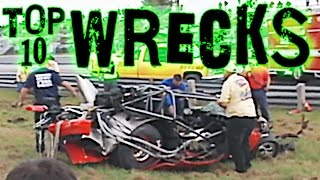 Top 10 Race Car WRECKS [upl. by Frey228]