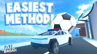 EASIEST METHOD How to put the SOCCER BALL in the GOAL  Roblox Jailbreak [upl. by Alleon477]