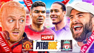 MAN UTD vs LIVERPOOL  Pitch Side LIVE [upl. by Knutson98]