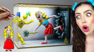 REAL LIFE Miss Delight DIORAMA POPPY PLAYTIME CHAPTER 3 STUCK IN LABORATORY [upl. by Neelyahs155]