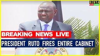 LIVE STATE HOUSE  Ruto Dissolves Cabinet [upl. by Ingeborg]