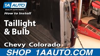 How to Replace Tail Light 0412 Chevy Colorado [upl. by Averil]