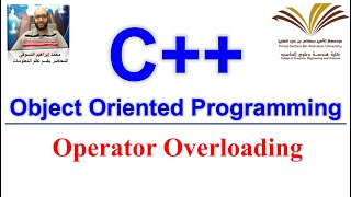 14  C  OOP  Operator Overloading [upl. by Ecirtac]