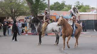 Horse Parade  2024 Gathering Of Nations Pow Wow  Powwowscom [upl. by Anaidni]